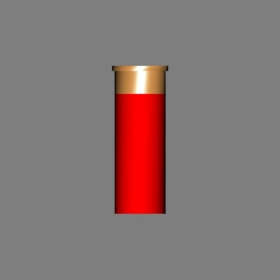 3d shotgun shell - shotgun ver12[ammo][low polygon][max][red].zip by GFreedom